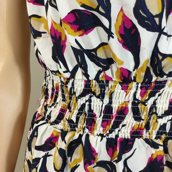 Banana Republic Leaf Print Peplum Top - Picture 4 of 6